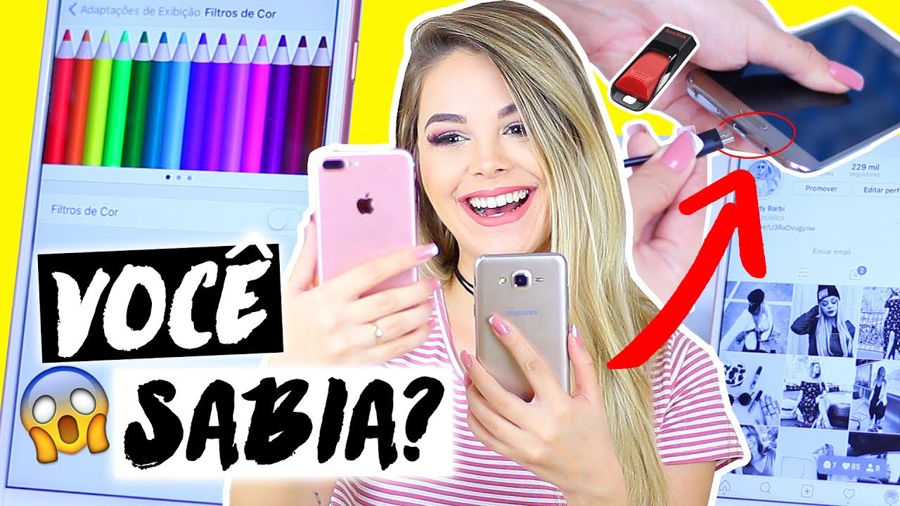 10 TRUQUES "ESCONDIDOS" NO SEU CELULAR ???? #6 | Ingredy Barbi