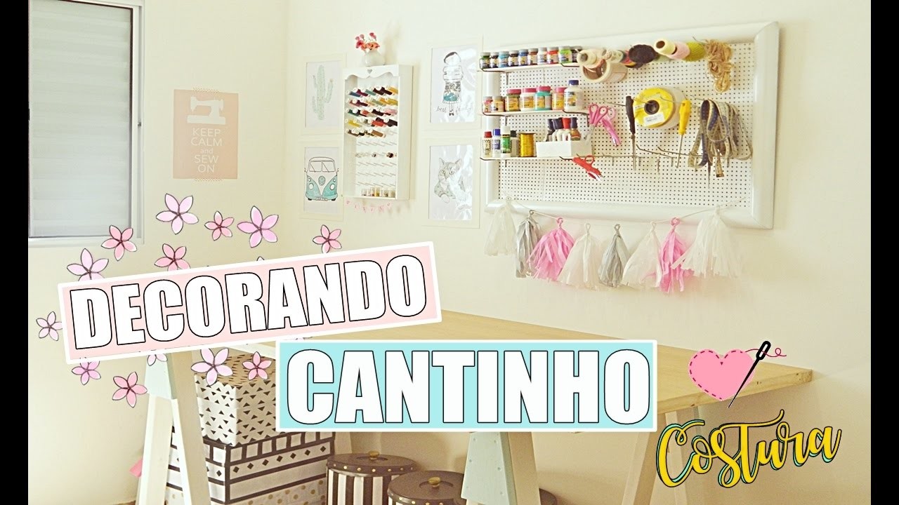CANTINHODECOSTURA| Painel Pegboard , organizador de linhas e mais ! ❤