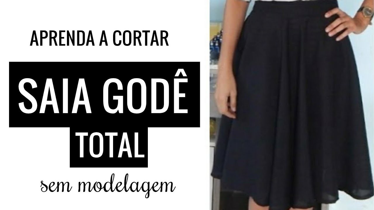 COMO CORTAR SAIA GODÊ TOTAL MIDI (SEM MOLDE) | NICE NICE