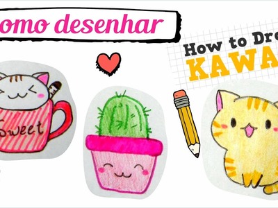 Como desenhar coisas fofas [fácil] - Aplicativo How to draw Kawaii