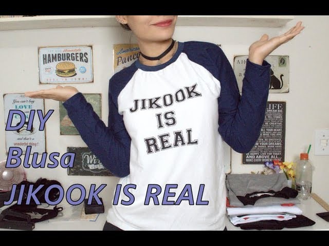 DIY | Blusa Raglan JIKOOK IS REAL ❤