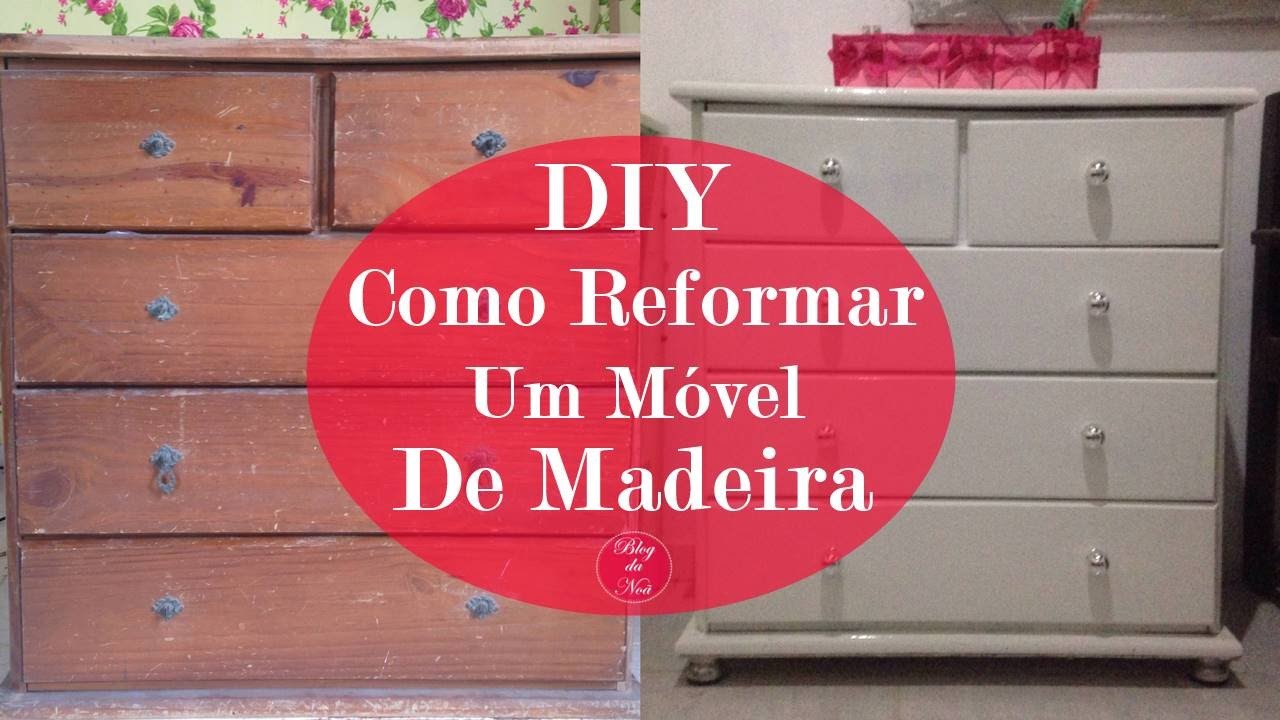 ♥ DIY: Como Reformar Um Móvel De Madeira | ♥ DIY : How to Reform A Wooden Mobile