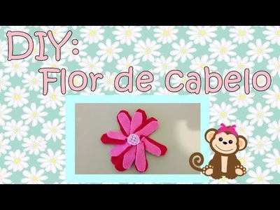 DIY: flor de cabelo????