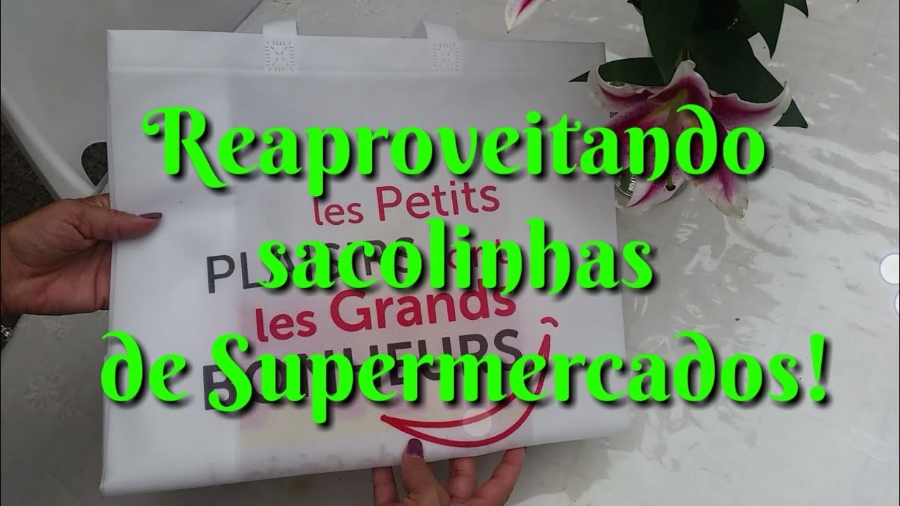 DIY - Reaproveitando sacolas de Supermercados!