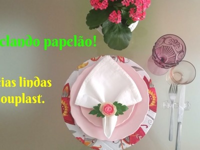 DIY - RECICLANDO PAPELÃO - 2 Idéias de Souplast de Papelão em tecido e sem costura.