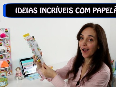 DIY's INCRÍVEIS USANDO PAPELÃO - Mini Prateleira, Suporte Tablet e Porta Recados
