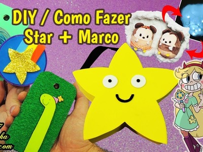 DIYs DISNEY ✨ STAR VS FORÇAS DO MAL ⭐ Como Fazer CAPINHAS Porta treco + BOLSA da Star  e MAIS! ????