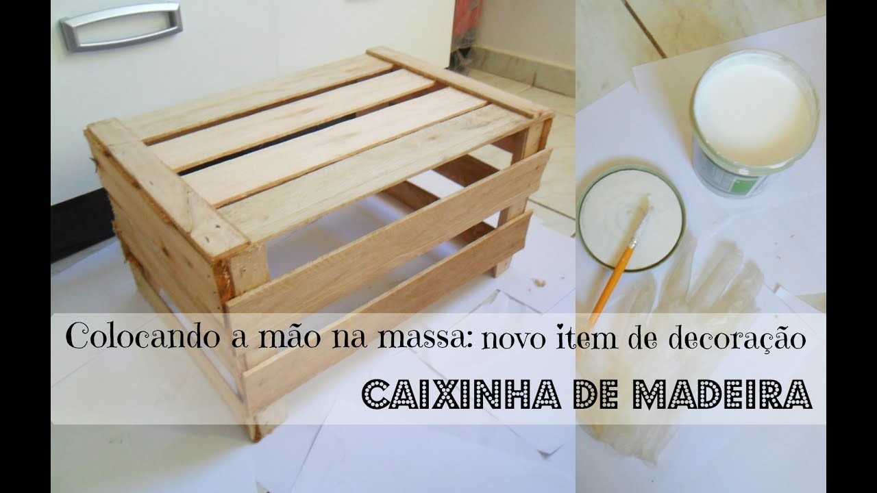 ♥ Iniciando a nova decoração do quarto: caixinha retrô de madeira ♥