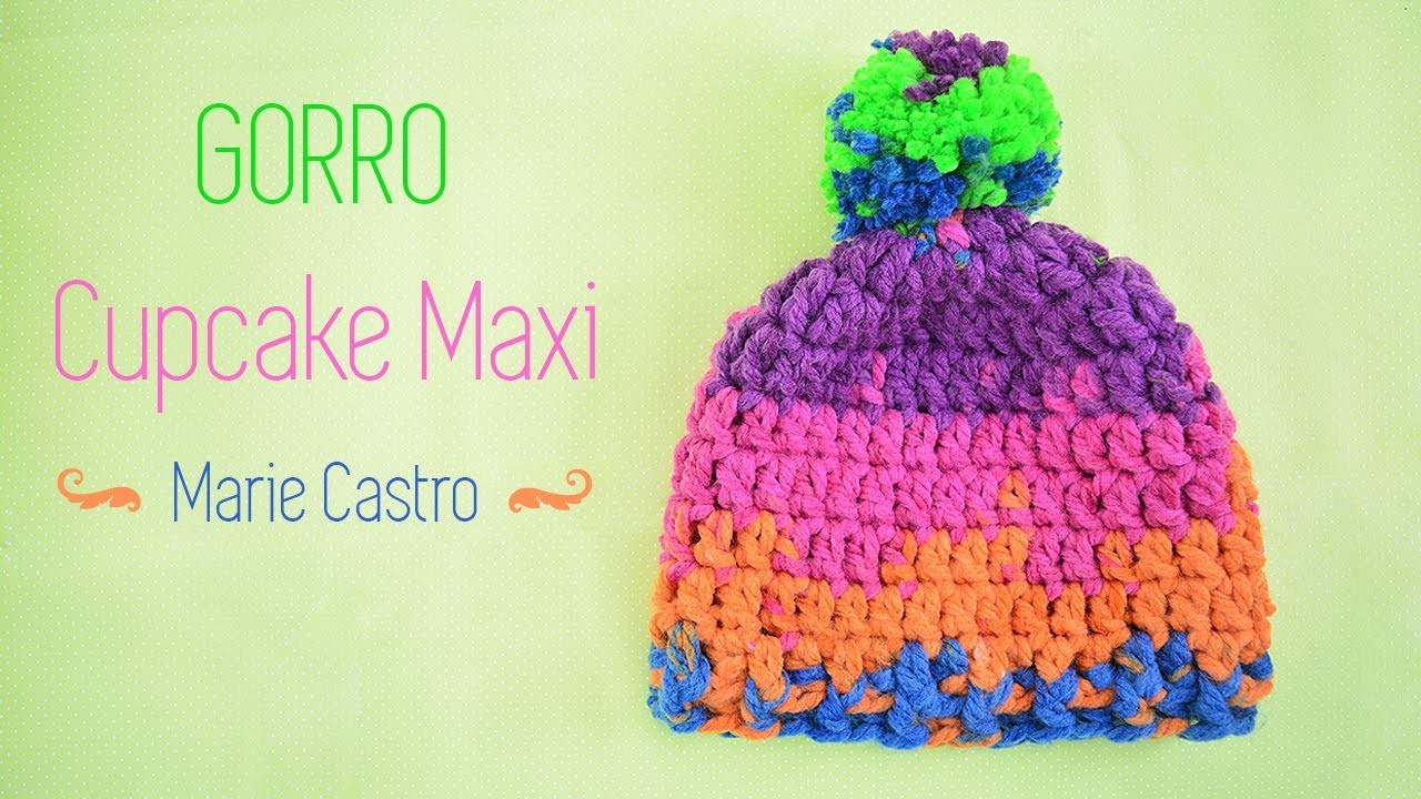 Marie Castro - Gorro Cupcake Maxi Tie Dye