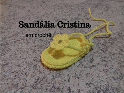 Sandália Cristina em crochê
