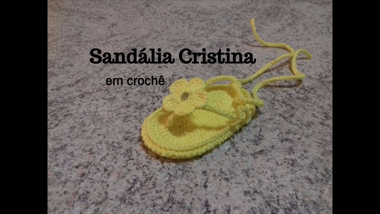 Sandália Cristina em crochê