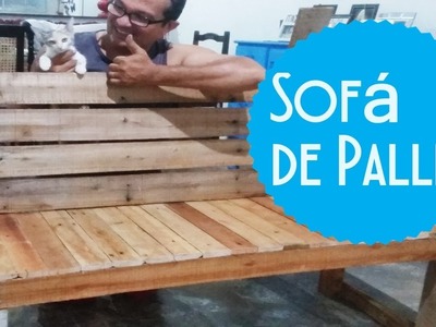 Sofá de Pallet. Novo modelo