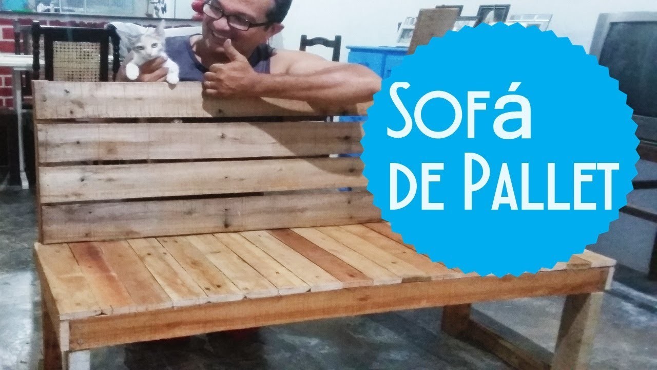 Sofá de Pallet. Novo modelo