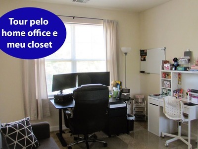 Tour pelo nosso Home Office e meu Closet | Casa | Valéria Angelotti