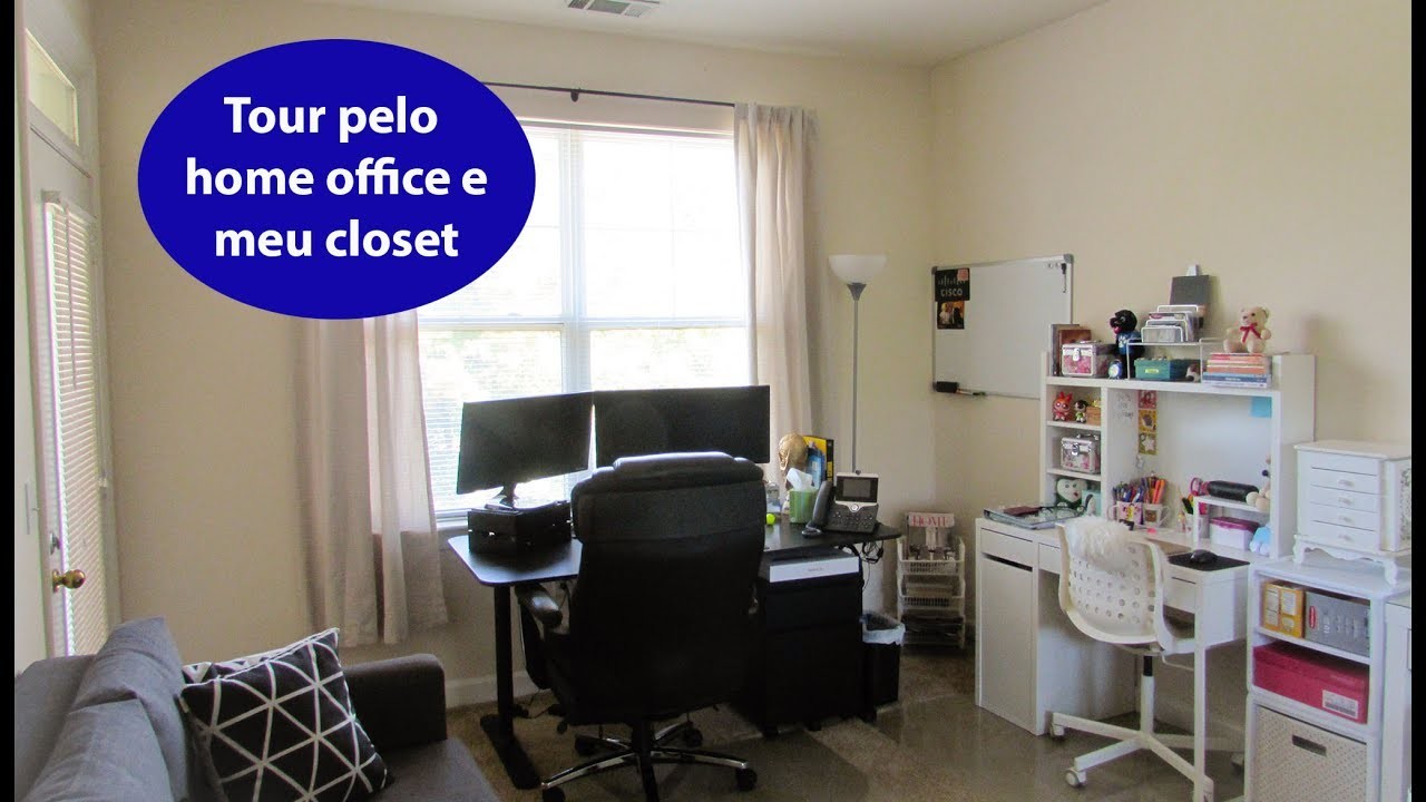 Tour pelo nosso Home Office e meu Closet | Casa | Valéria Angelotti