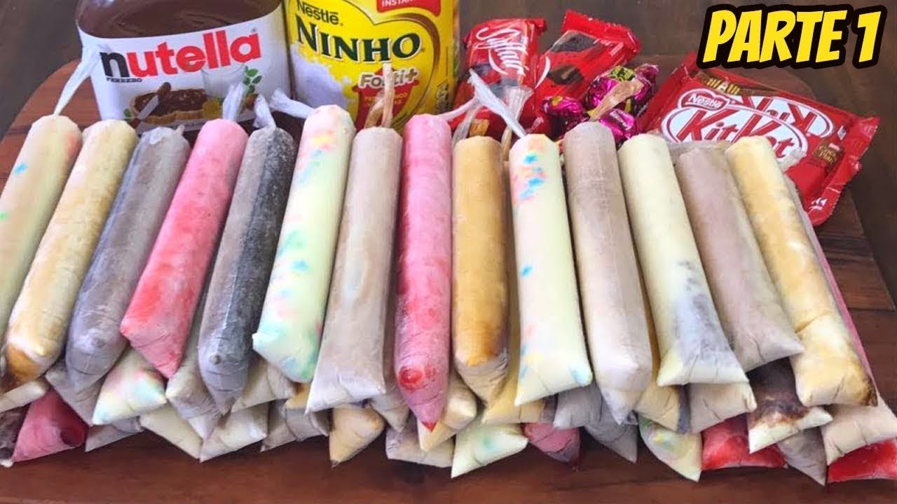 ???? 8 RECEITAS DE GELADINHO CREMOSO - DINDIN - CHUP-CHUP - SACOLÉ