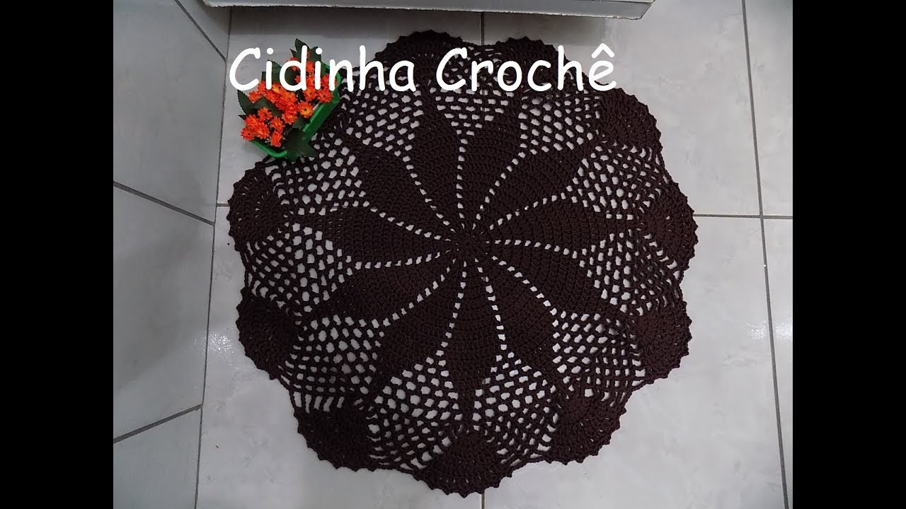 Cidinha Croche : Jogo De  Banheiro Em Croche Simples E Lindo-Tapete Pia-Tutorial Completo