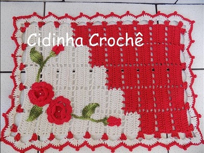 Cidinha Crochê : Jogo De Banheiro Em Croche - Napolitano-Tapete Pia-Parte 1.2
