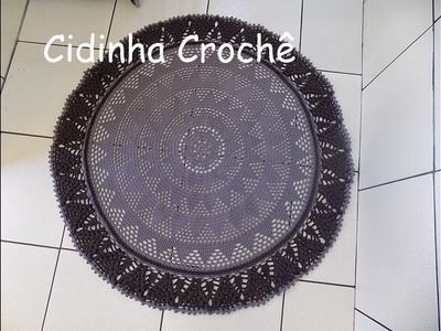 Cidinha Croche : Tapetão De Sala Em Croche Redondo-Passo A Passo-Parte 2.2