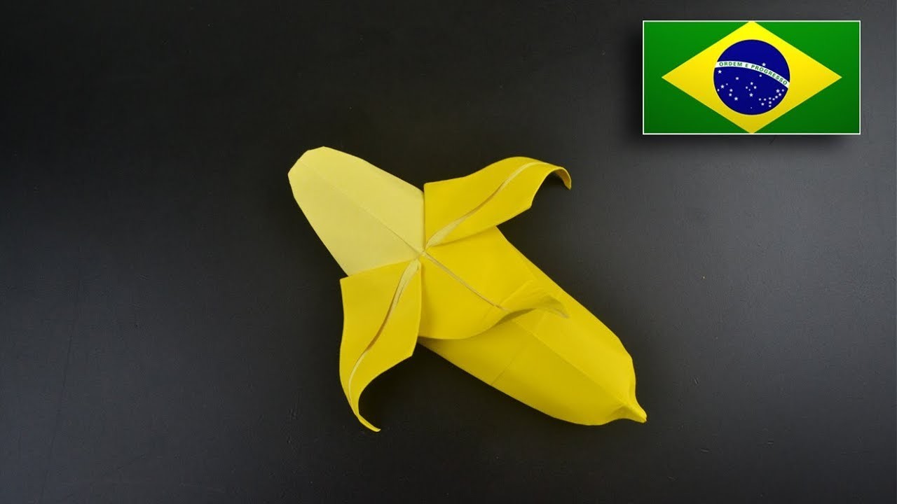 Origami: Banana - Instruções em Português BR