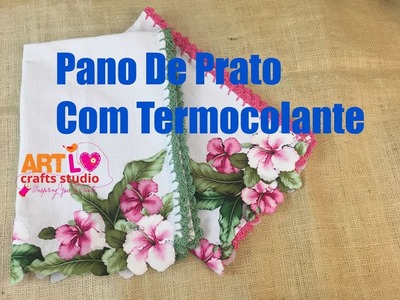 Pano de prato Com Termocolante - Tea Towel With iron On Vinyl E 30