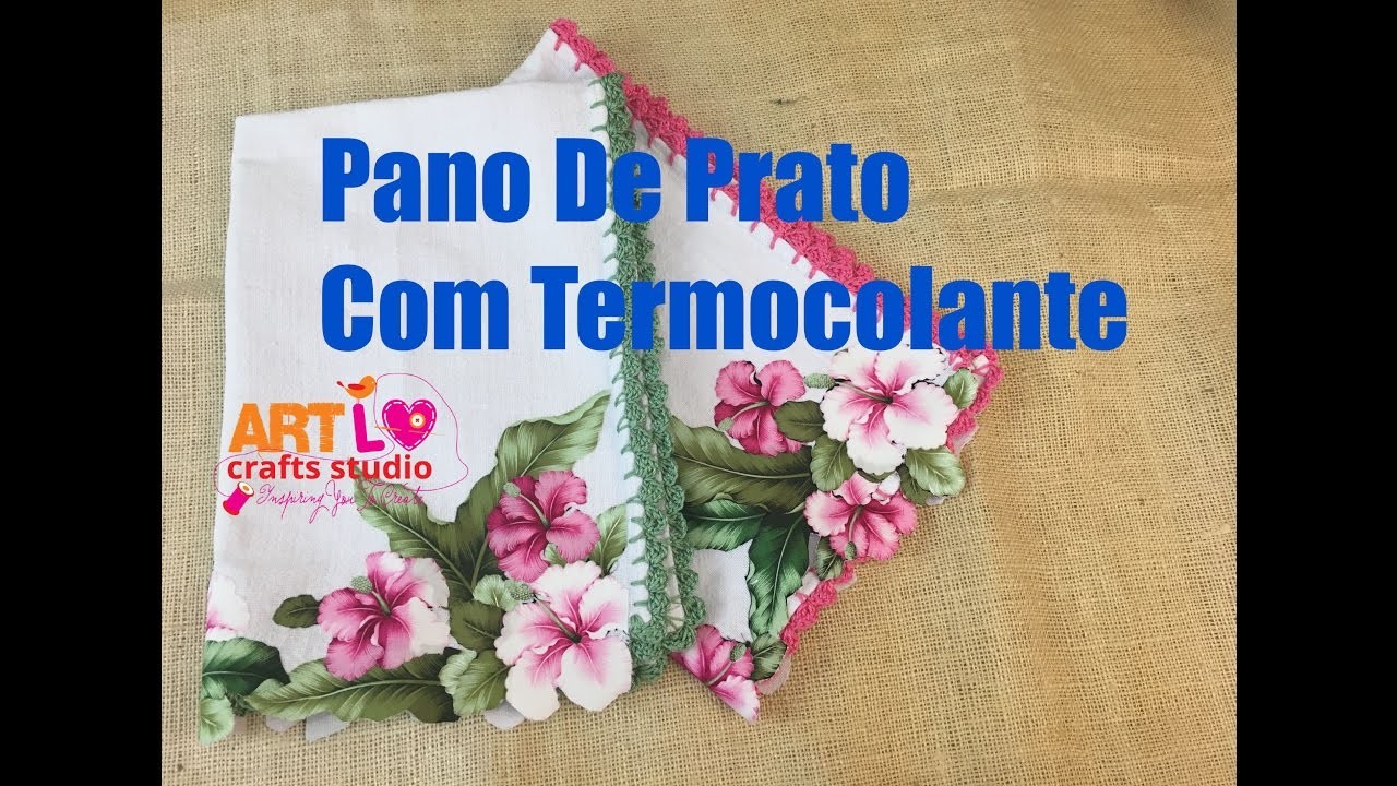 Pano de prato Com Termocolante - Tea Towel With iron On Vinyl E 30