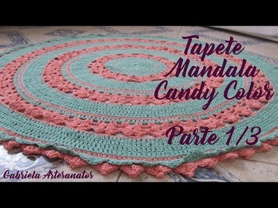 Passo a Passo: Tapete Circular Mandala Candy Color Parte 1.3