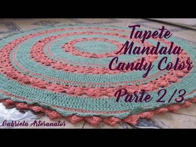 Passo a Passo: Tapete Mandala Candy Color Parte 2.3