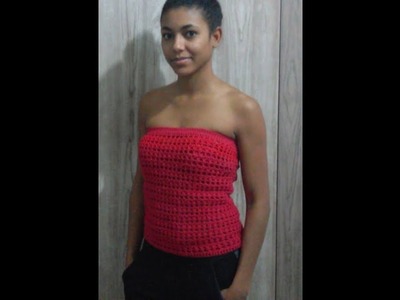 (VERSÃO CANHOTA) TOP CROPPED TOMARA QUE CAI - RÁPIDO E FÁCIL