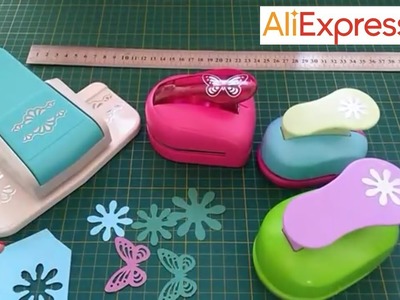 # 15 - Compras AliExpress - Furadores de scrapbook e régua de metal. CHEGOU DA CHINA
