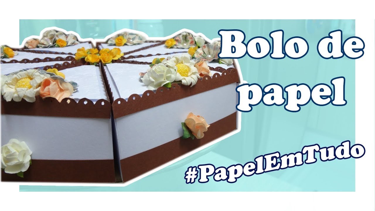 Bolo de papel | Aniversário | #PapelEmTudo