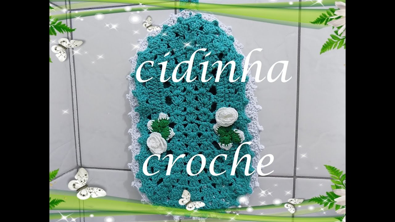 Cidinha Croche : Jogo De Banheiro Em Croche Flor Do Campo-Porta Papel Higienico- Tutorial Completo