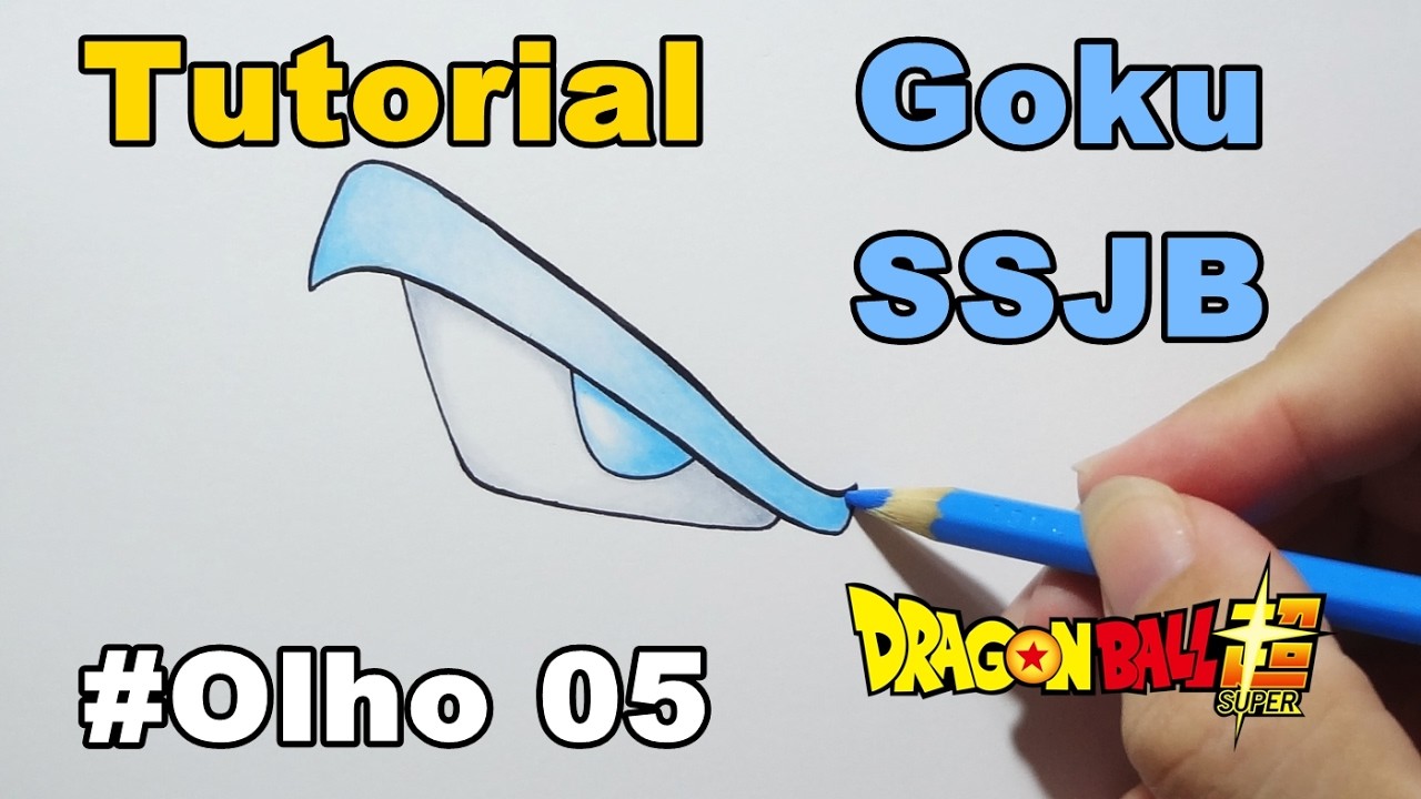 Como Desenhar Olho Goku SSJ Blue - Dragon Ball Super - How to Draw Eye Goku SSJ Blue