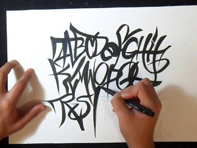 Dibujando Letra de Graffiti #3  | Alfabeto