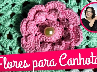 Flor de Crochê para Canhotos