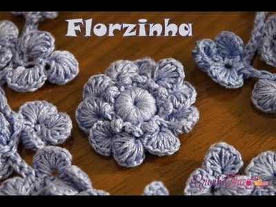 Motivo Florzinha - Versão Canhotas - Professora Ivy (Crochê Tricô)