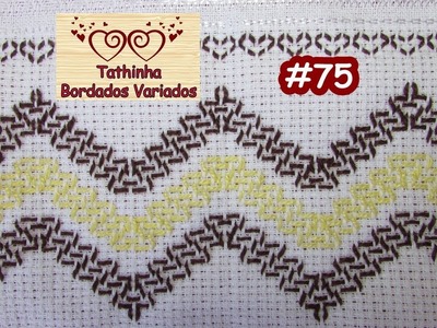 PONTO VAGONITE. PONTO IUGOSLAVO - Tathinha Bordados #75