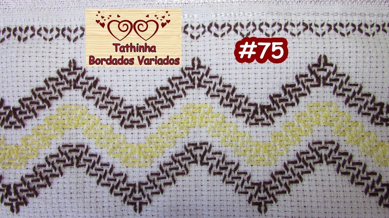 PONTO VAGONITE. PONTO IUGOSLAVO - Tathinha Bordados #75