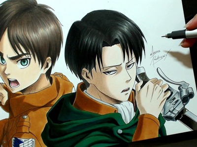 Speed Drawing - Eren and Levi (Shingeki no Kyojin)