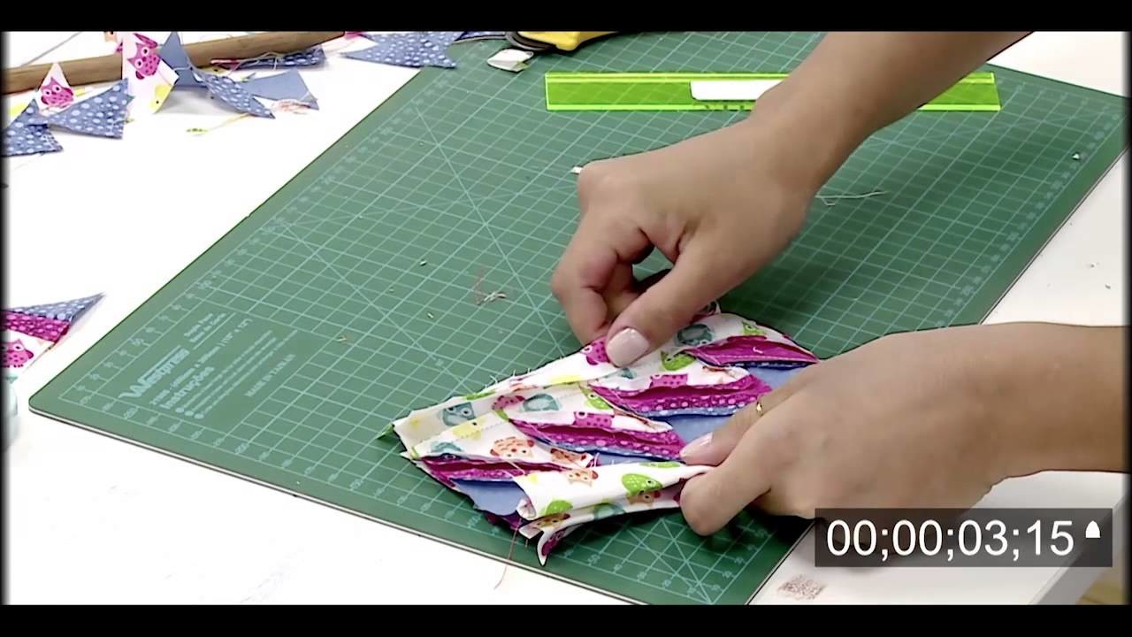 Aprenda a fazer barrados com tiras de tecidos