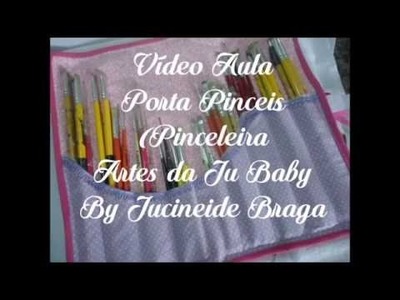 Faça você mesma -  PORTA PINCÉIS, PINCELEIRA -learn how to make a paintbrushes door