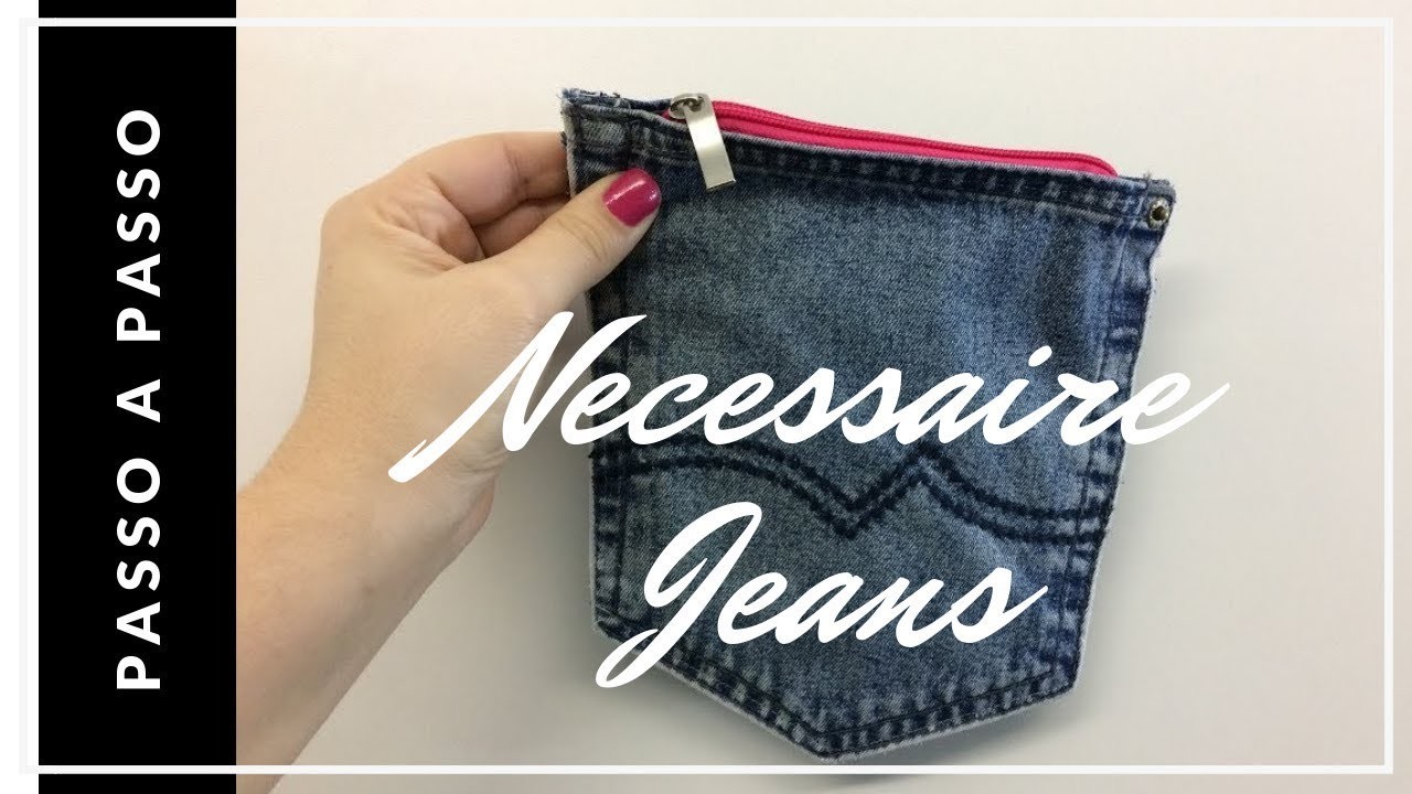 Necessaire Jeans - Passo a passo FÁCIL
