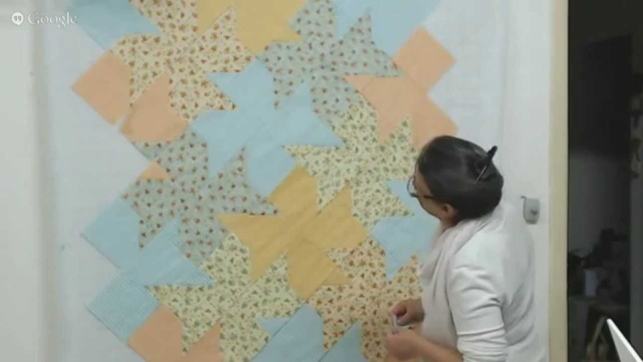 Patchwork Ao Vivo #31: Tessellation Quilt em uma manta para bebê