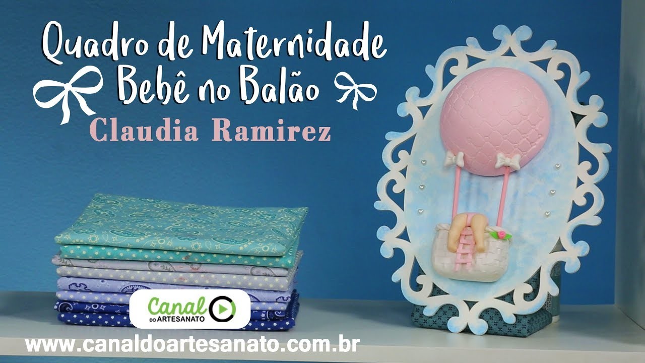 Canal do Artesanato - Quadro de Maternidade Bebê no Balão