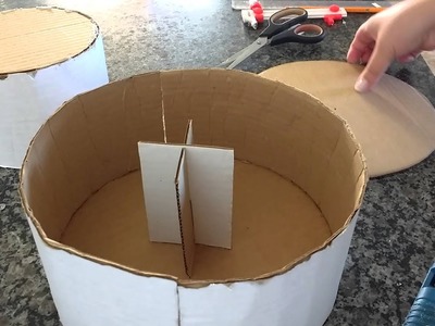 Como fazer base de bolo fake de papelão