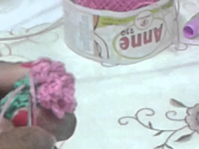 Como fazer mini flores de croché para lapis