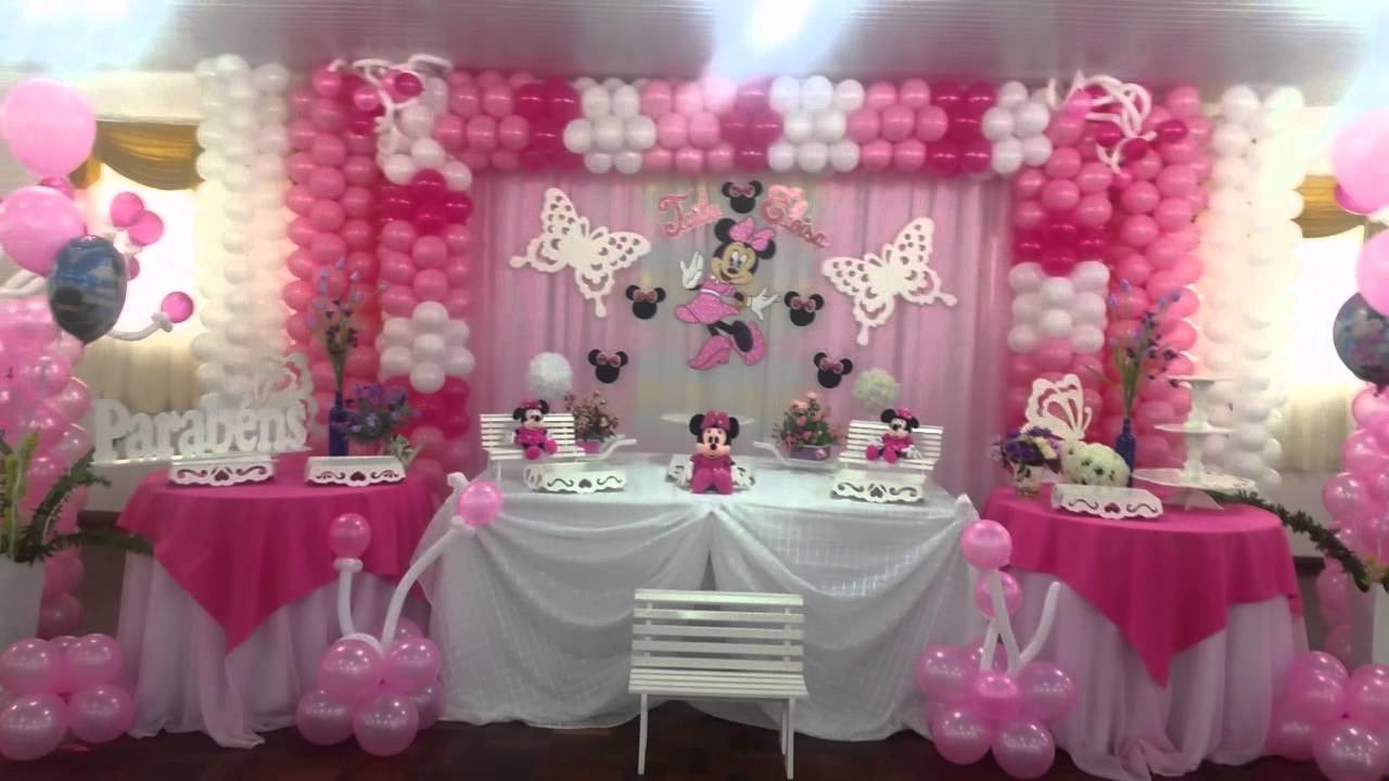 Decoraçao de festa infantil minnie rosa (suzy festa decoraçao )