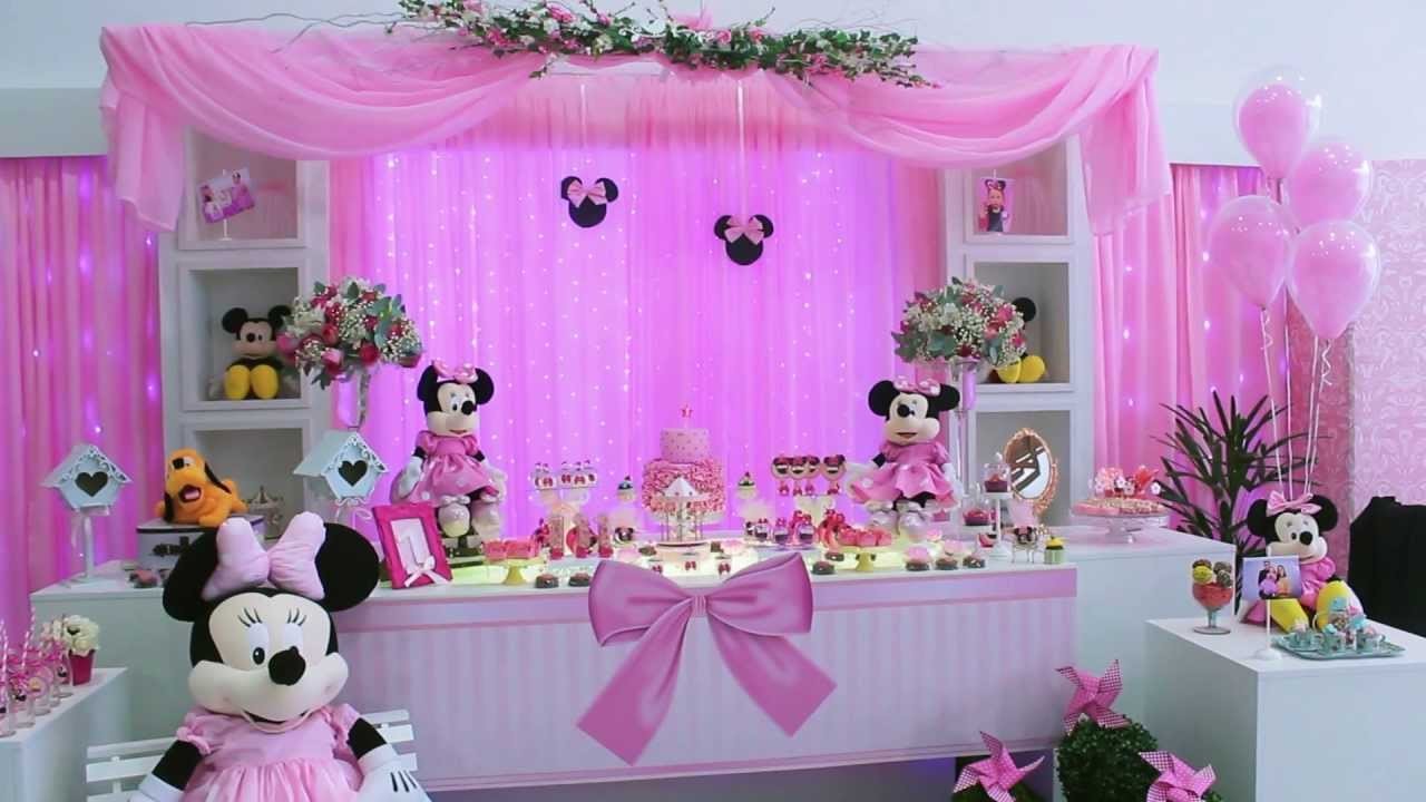 Decoração Minnie Rosa