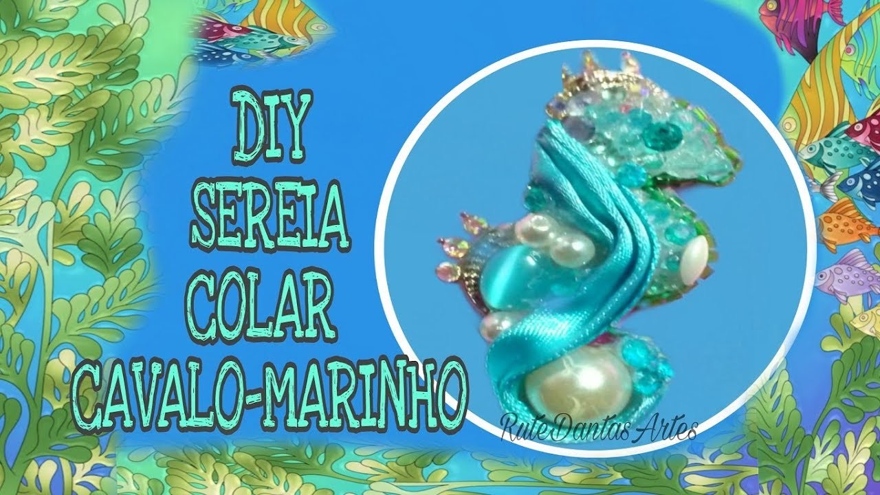 DIY COLAR CAVALO-MARINHO