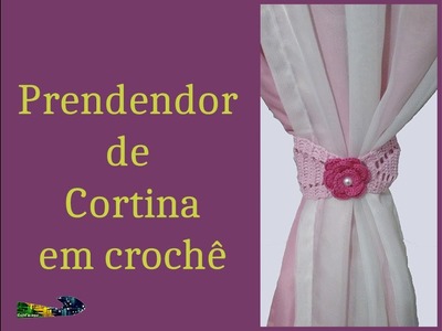 Prendedor de cortina em crochê - Crochê do Brasil